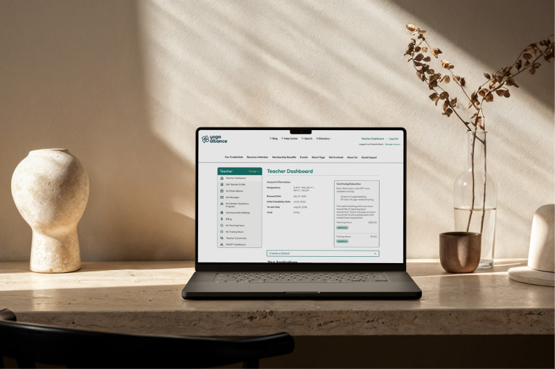 Yoga Alliance Dashboard